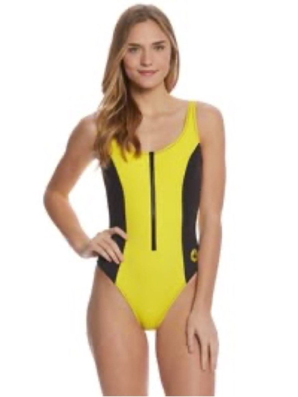body glove time after time yellow neoprene scuba swimsuit one piece retro 80s